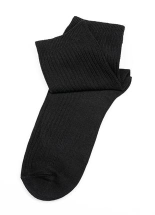 Высокие носки из хлопка черного цвета, размер 37-41