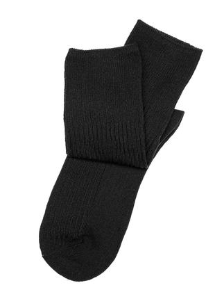 Черные высокие носки из хлопка, размер 36-41