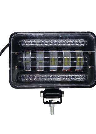 Фара LED прямоугольная 50W+DRL, 5 ламп 10-32V 6000K 17 см Х 10...