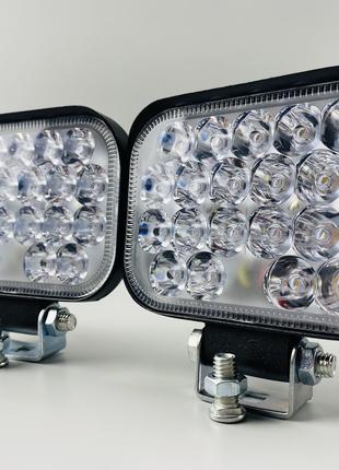 Фара LED прямоугольная 48W ближный + дальний, фара 21 led диод...