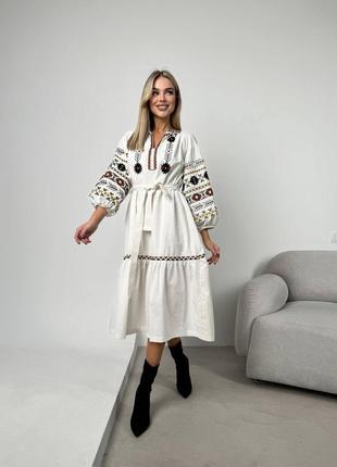 Украинное платье вышиванка, украинное платье с вышивкой, этно ...