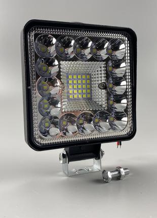 Квадратная автомобильная фара LED светодиодная 41 led диод 650...