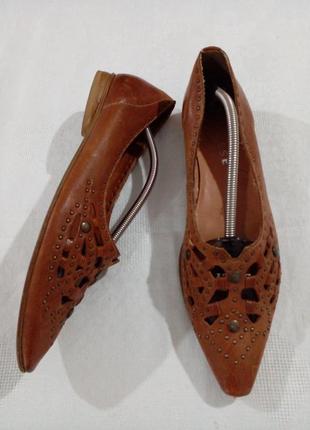Летние кожаные итальянские туфли varese