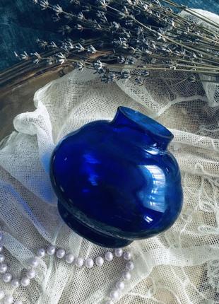 🔥 ваза 🔥 стекло винтаж синяя колба для лампы