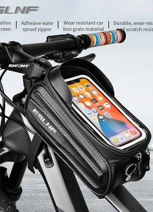 Велосумка на раму для велосипеда ESLNF 1.7L. Сумка для телефона.