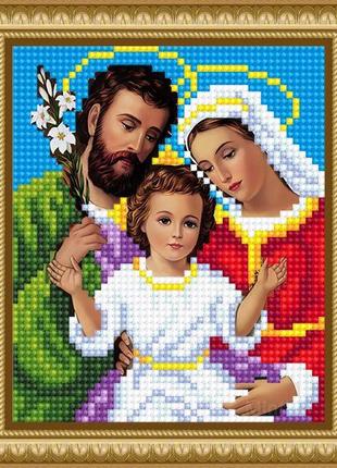 Алмазна мозаїка вишивка Ікона Святе сімейство Йосип Діва Марія...