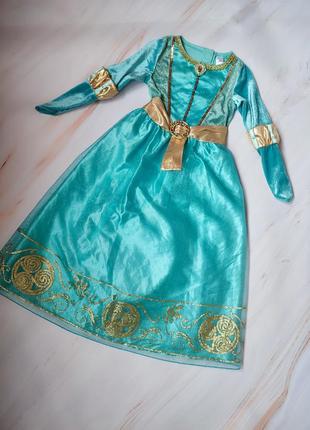 Платье принцесса мерида 5-6 лет