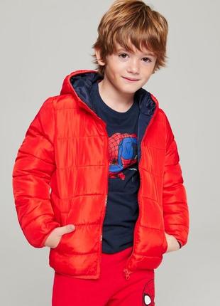 Куртка детская для мальчика красная 98