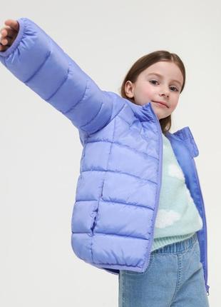 Куртка детская для девочки фиолетовая 98, 110