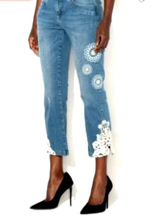Жіночі укорочені джинси розмір 44-46