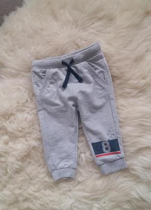 Спортивные штаны-джоггеры ovs (италия) на 9-12 месяцев (размер...