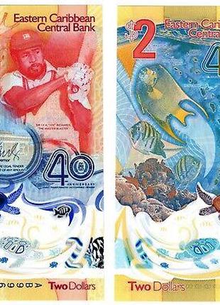 Восточные Карибы / East Caribbean 2 dollars (2023) Pick 61 UNC...