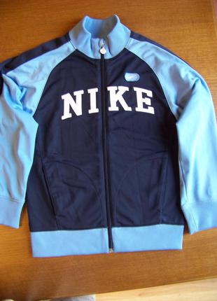 Спортивная голубая куртка-олимпийка 122-128 рост 7-8 лет nike