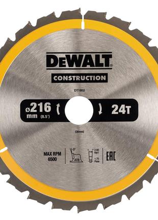 Диск пильный CONSTRUCTION DeWALT DT1952