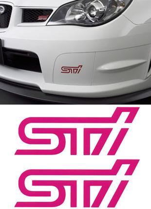 Subaru STI комплект наклейок