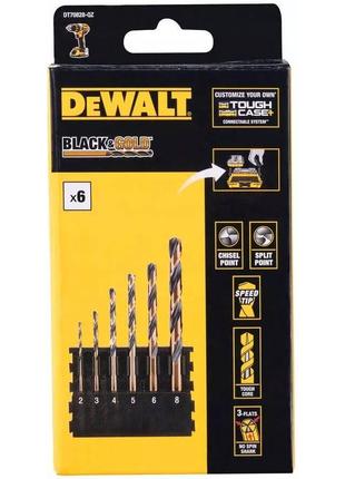 Кассета со сверлами по металлу DeWalt, Black&Gold; DeWALT DT70828