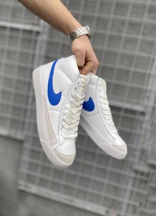 Nike blazer mid 77 white &amp; blue