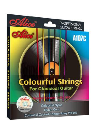 Alice A107C Струны для классической гитары (28-43). Разноцветн...