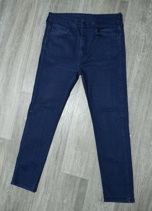 Мужские стрейчевые джинсы / levis / темно-синие штаны / брюки ...
