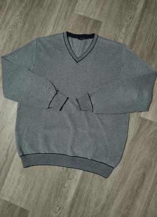 Мужской коттоновый свитер / кофта / свитшот / мужская одежда /...