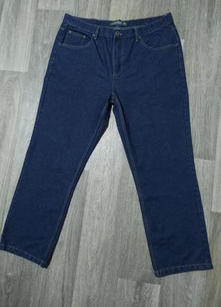 Мужские синие однотонные джинсы / штаны / original denim / брю...