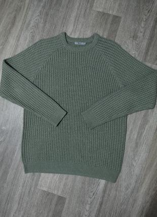 Мужской свитер / tu / кофта / зелёный свитер хаки / джемпер / ...