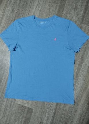 Мужская синяя футболка / peacocks / поло / коттоновая футболка...