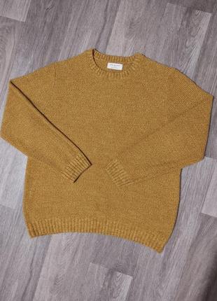 Мужской свитер / primark / жёлтый оранжевый свитер / кофта / м...