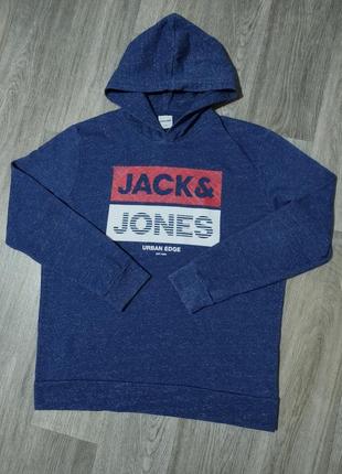 Мужское  худи / jack & jones / кофта с капюшоном / свитер / то...