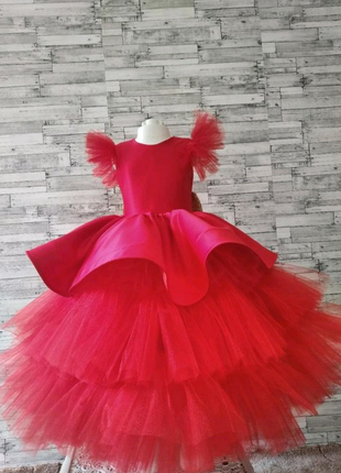 Червона сукня  для дівчинки  на свята