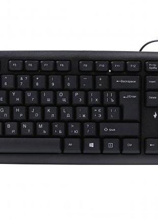 Клавиатура Gembird KB-U-103-UA, USB, украинская раскладка, чер...