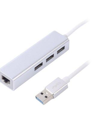 Адаптер, с USB на Gigabit Ethernet NEAH-ЗP-01, 3 Ports USB 3.0...