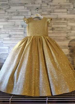Золота сукня блискуча дитяча на свята,випускний