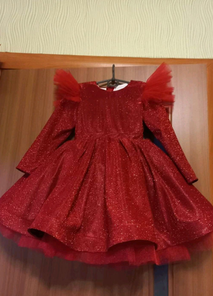 Червона сукня дитяча на свята день народження подарунок випускний