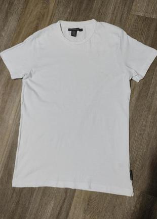 Мужская белая футболка / french connection / хлопковая футболк...