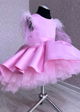 Рожева дитяча сукня  під замовлення  на випускний  свято