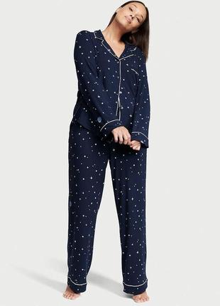 Пижама victoria's secret modal long pajama set модал (рубашка+...