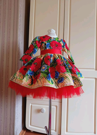 Сукня святкова дитяча в  українському стилі