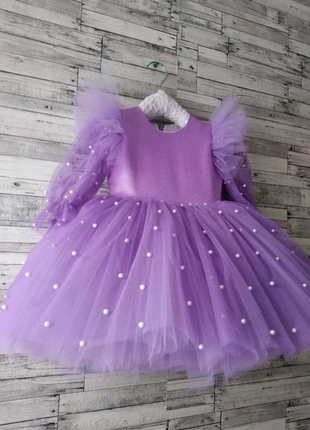 Бузкова сукня для дівчинки на свята день народження подарунок