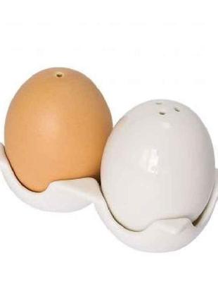 Набір на підставці сіль/перець форма яйця арт.21-275-002 тм kr...
