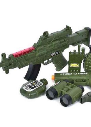 Набір зі зброєю військовий 8 предметів звуксвітло m13 пістолет...