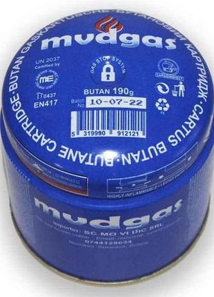 Газовий балон (катридж) під прокол 190гр 330мл тм mudgas