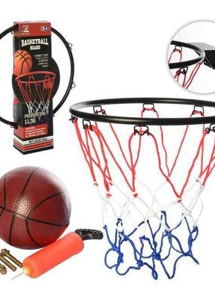 Баскетбольне кільце (розмір кільця 32см(метал), сітка, мяч, на...