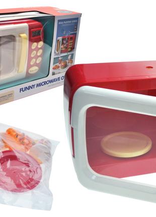 Микроволновка игрушечная микроволновая печь с посудой и продук...