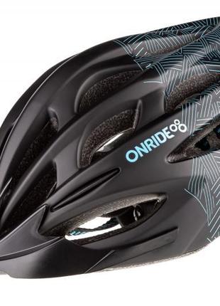 Шолом велосипедний ONRIDE Mount чорний/синій