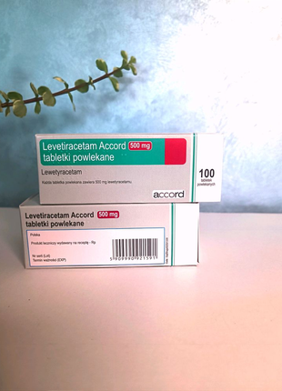 Леветірацетам 500 мг, 100 таблеток