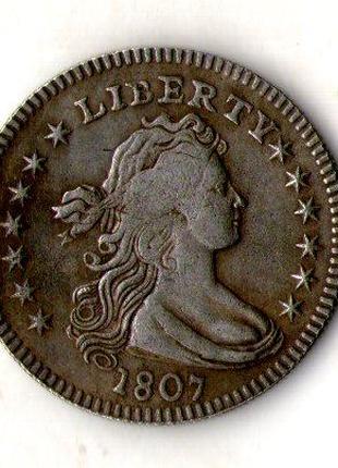 США 25 центів 1807 рік муляж №028
