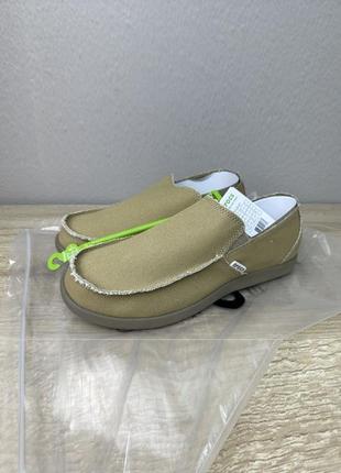 Крокс сліпони мокасини чоловічі санта круз хакі crocs mens sli...