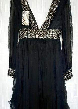 Нарядное черное платье французского бренда faust