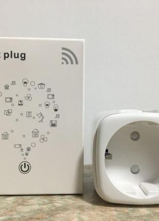 Переходник умная розетка wi-fi 20a smart plug, smart life, с т...